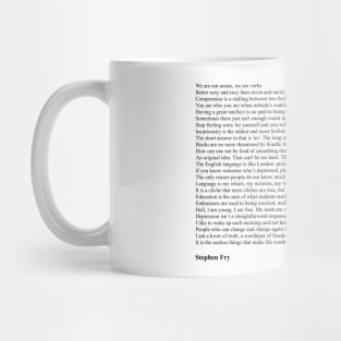 Stephen Fry Quotes Mug